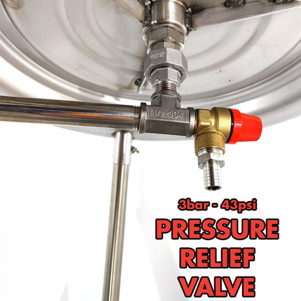 KegLand Stainless Steel Bladder Press - 40L