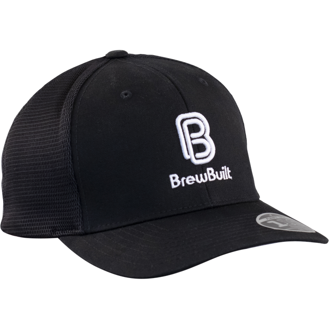 BrewBuilt Mesh Snap Back Hat - Black