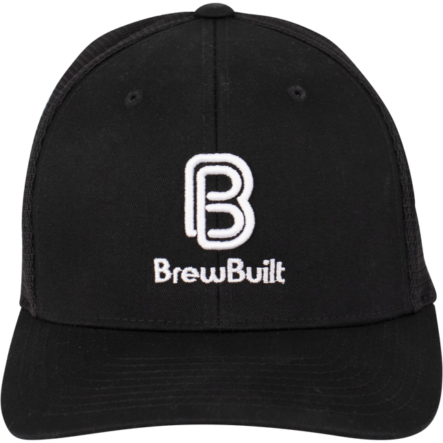 BrewBuilt Mesh Snap Back Hat - Black