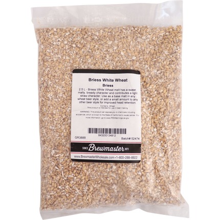 Malt - Briess White Wheat - Per Lb (Showroom Only)