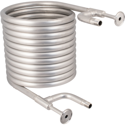 BrewBuilt Stainless Counterflow Wort Chiller - The Beast - 1.5 in. T.C. x 1/2 in. BSP