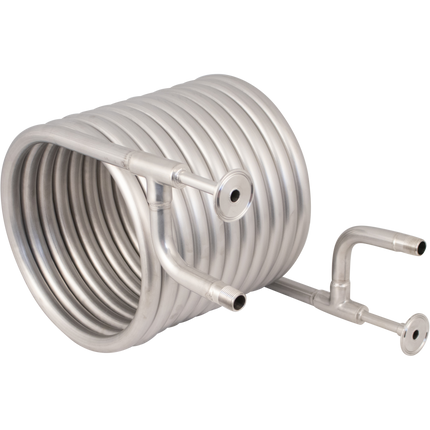 BrewBuilt Stainless Counterflow Wort Chiller - The Beast - 1.5 in. T.C. x 1/2 in. BSP