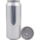 Can Fresh Silver Aluminum Cans (500ml/16.9oz) - Case of 207