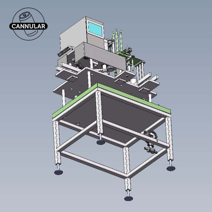 Cannular Full Auto Commercial Canning Line - Single Lane - 120V