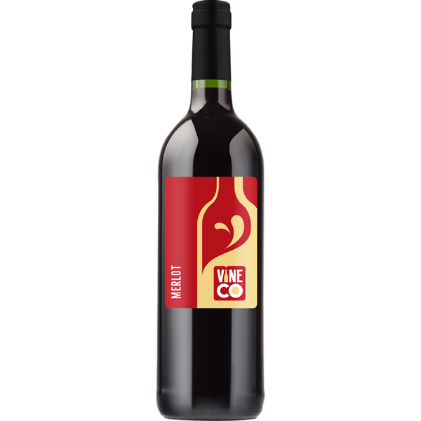 Wine Bottle Labels for VineCo Wine Kit - Merlot (30 pack)