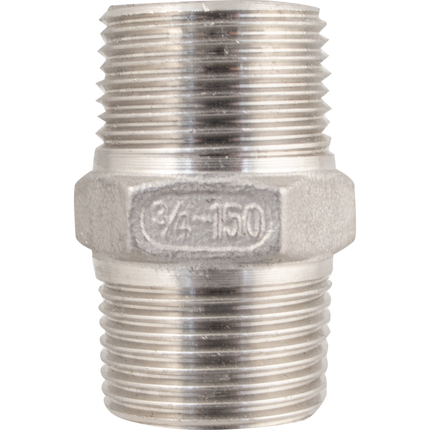Stainless - 3/8 in. BSPT Hex Nipple