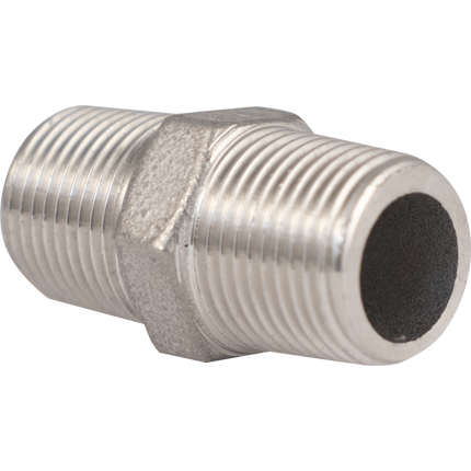 Stainless - 3/4 in. BSPT Hex Nipple