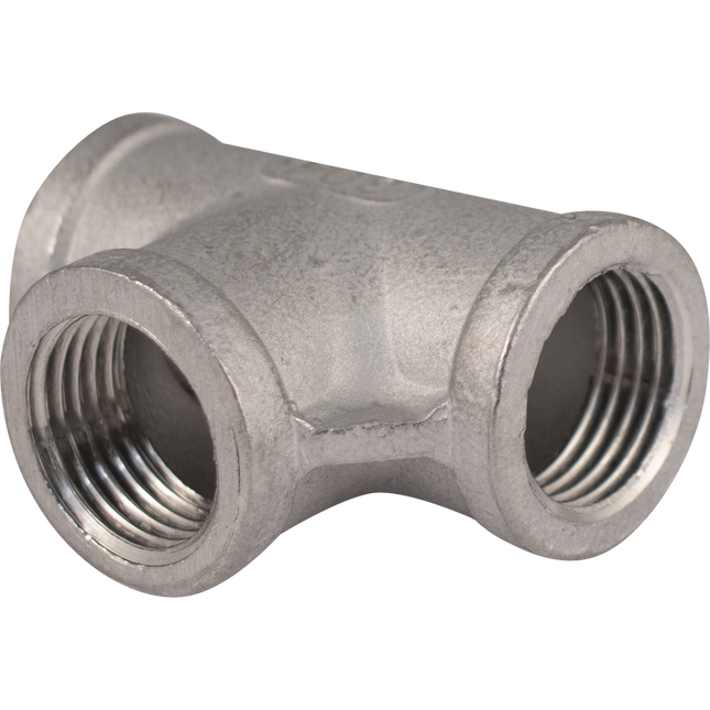 Stainless - 1/2 in. BSPP Female Tee
