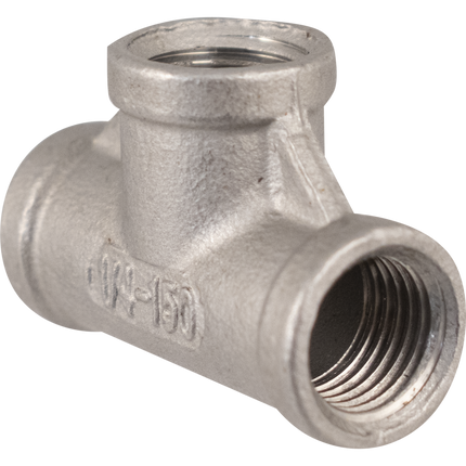 Stainless - 1/4 in. BSPP Female Tee