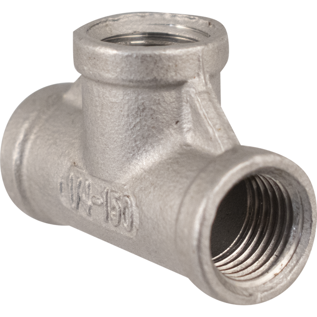 Stainless - 1/4 in. BSPP Female Tee