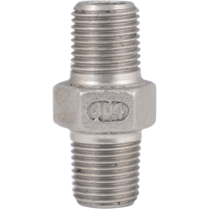 Stainless - 1/8 in. BSPT Hex Nipple