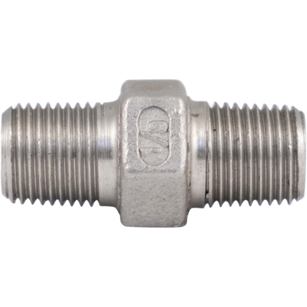 Stainless - 1/8 in. BSPT Hex Nipple