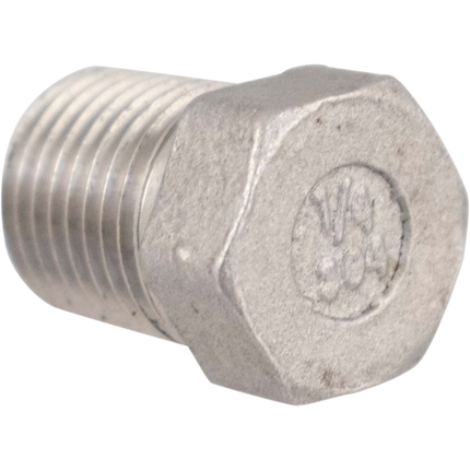 Stainless - 1/4 in. BSPP Hex Plug