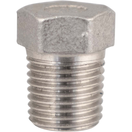 Stainless - 1/4 in. BSPP Hex Plug