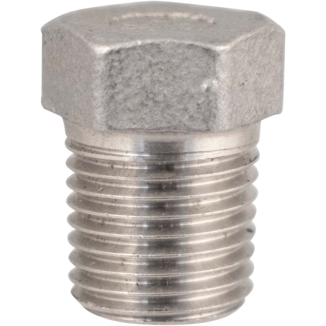 Stainless - 1/4 in. BSPP Hex Plug