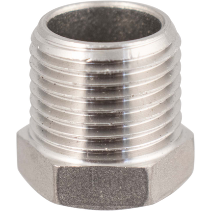 Stainless - 1/2 in. BSPP Hex Plug