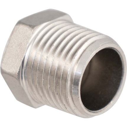 Stainless - 1/2 in. BSPP Hex Plug