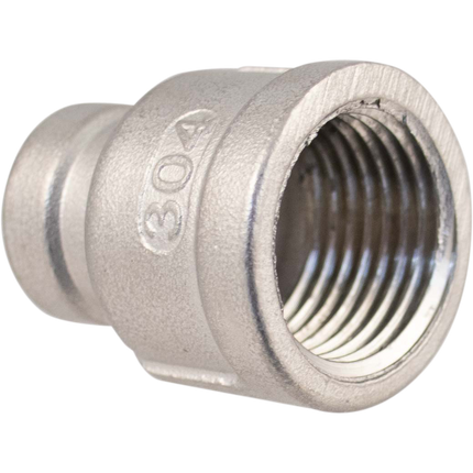 Stainless - 1/2 in. x 1/4 in. BSPP Coupler