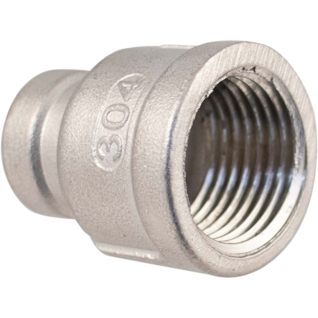 Stainless - 1/2 in. x 1/4 in. BSPP Coupler