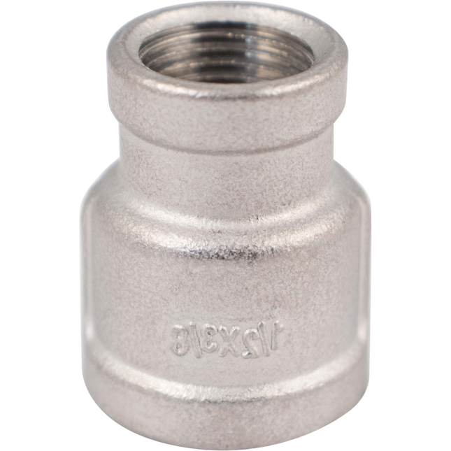 Stainless - 1/2 in. x 3/8 in. BSPP Coupler