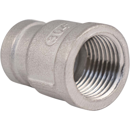 Stainless - 1/2 in. x 3/8 in. BSPP Coupler