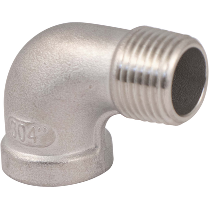 Stainless - 1/2 in. BSPT Elbow - Male to Female