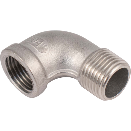 Stainless - 1/2 in. BSPT Elbow - Male to Female