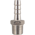 Stainless - 3/8 in. BSPP Male x 10 mm Hose Barb