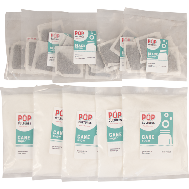 Pop Cultures Kombucha Kit Refill - 5 Batches