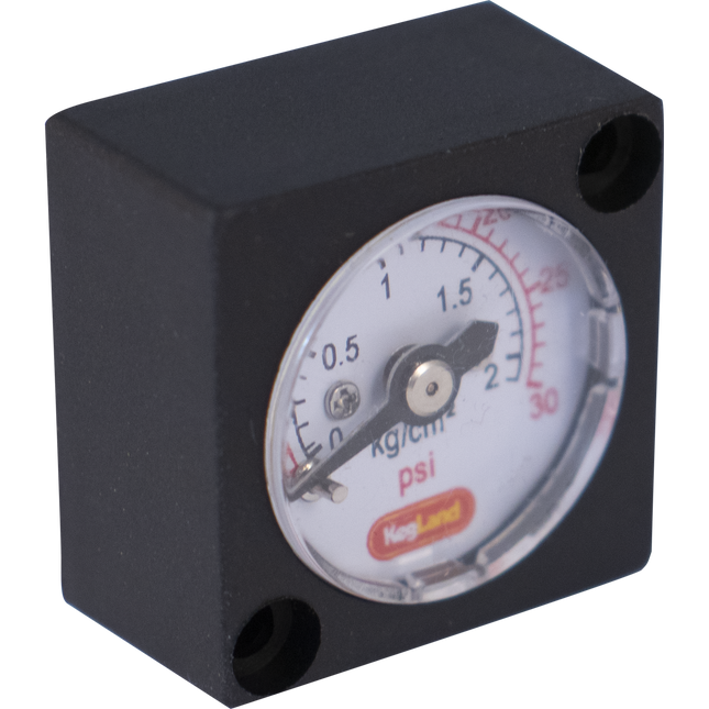 Mini Gauge for Duotight In-Line Regulator & Blowtie G2 - 0-30 psi