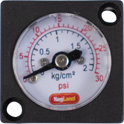 Mini Gauge for Duotight In-Line Regulator & Blowtie G2 - 0-30 psi