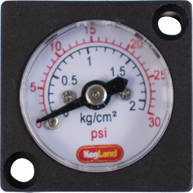 Mini Gauge for Duotight In-Line Regulator & Blowtie G2 - 0-30 psi