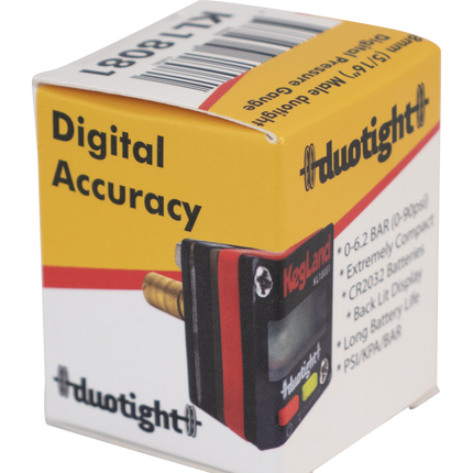 Duotight - 8mm (5/16) - Digital Mini Pressure Gauge - 0-90 psi