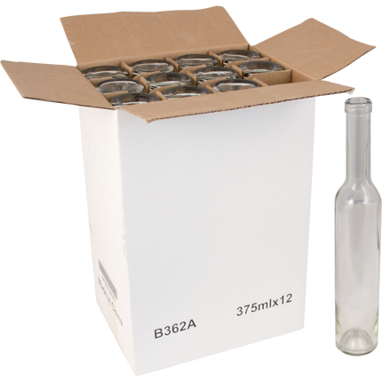 375mL Flint/Clear Bellissima Farro Glass Wine Bottles - Case of 12 - PLACEHODER