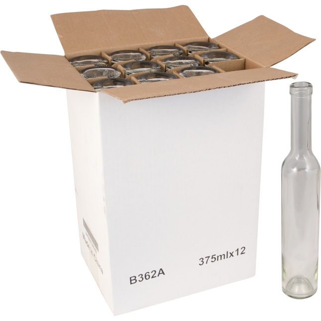 375mL Flint/Clear Bellissima Farro Glass Wine Bottles - Case of 12 - PLACEHODER