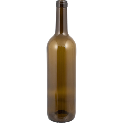 750mL Antique Green Claret/Bordeaux Farro Glass Wine Bottles, Punted - Case of 12 - PLACEHOLDER