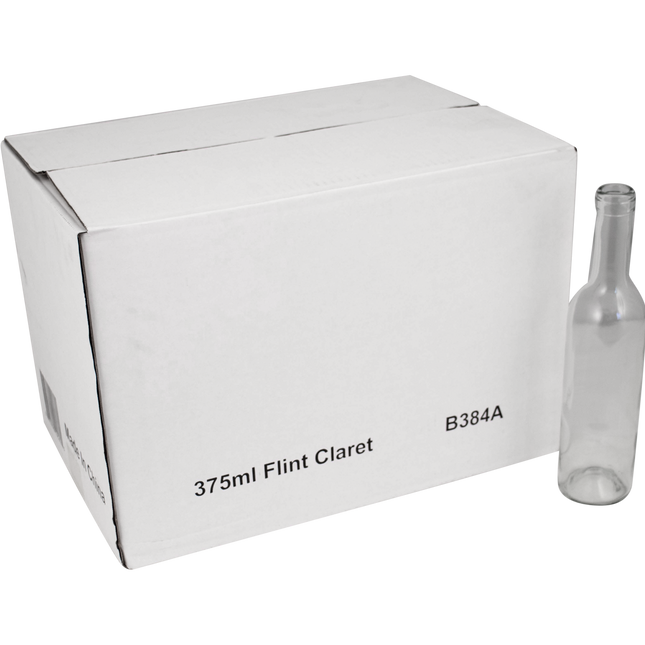 375mL Flint/Clear Claret/Bordeaux Farro Glass Wine Bottles - Case of 24 - PLACEHOLDER