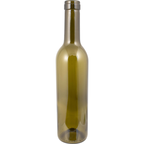 Farro Glass | Premium Wine Bottles | Bordeaux | Antique Green | 375mL | Case of 24