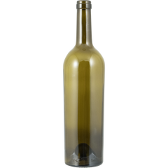 750mL Antique Green Claret/Bordeaux Farro Glass Wine Bottles, Punted, Tapered - Case of 12 - PLACEHOLDER