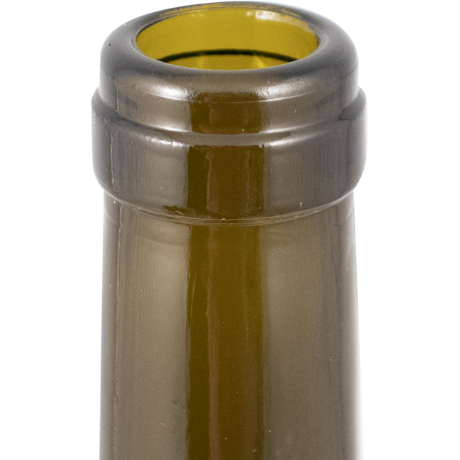 750mL Antique Green Claret/Bordeaux Farro Glass Wine Bottles, Punted, Tapered - Case of 12 - PLACEHOLDER