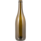 750mL Antique Green Farro Glass Champagne Bottles, Punted - Case of 12 - PLACEHOLDER