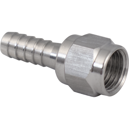 Komos - Stainless Flare Fitting - 1/4 in. Swivel Nut & Barb