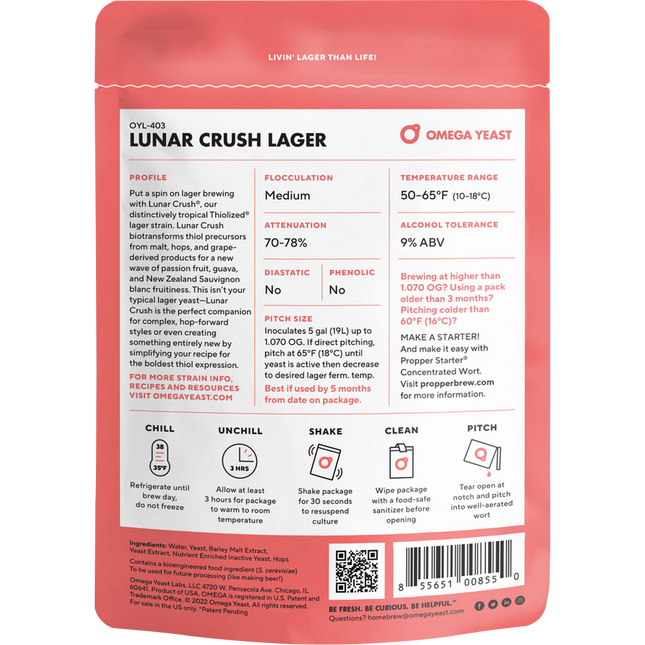 Omega Yeast - Lunar Crush Lager