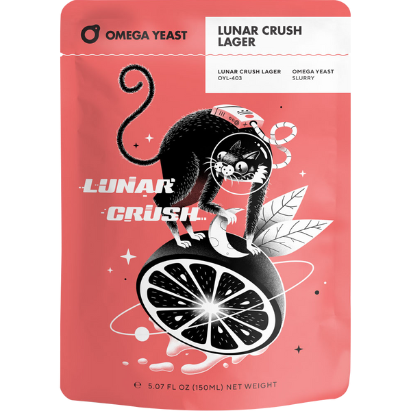 Omega Yeast | OYL-403 Lunar Crush® Lager | Beer Yeast | Thiolized® Yeast Strain | Double Pitch | 225 Billion Cells