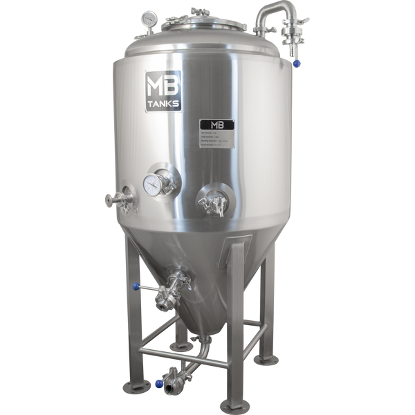 MB® 1 bbl Conical Unitank Fermenter | Jacketed | T.C. Sanitary Ports | All Fittings Included | Carbonation Stone | Passivated Ready to Use | American Engineered | Ships from USA