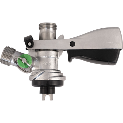 KOMOS Keg Coupler - S Style Sanke Coupler with PRV (Stainless) w/ 1/4 in. Barbs