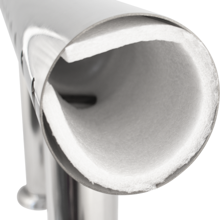 Komos Double T Bar Draft Tower - Brushed Stainless - 6 Tap
