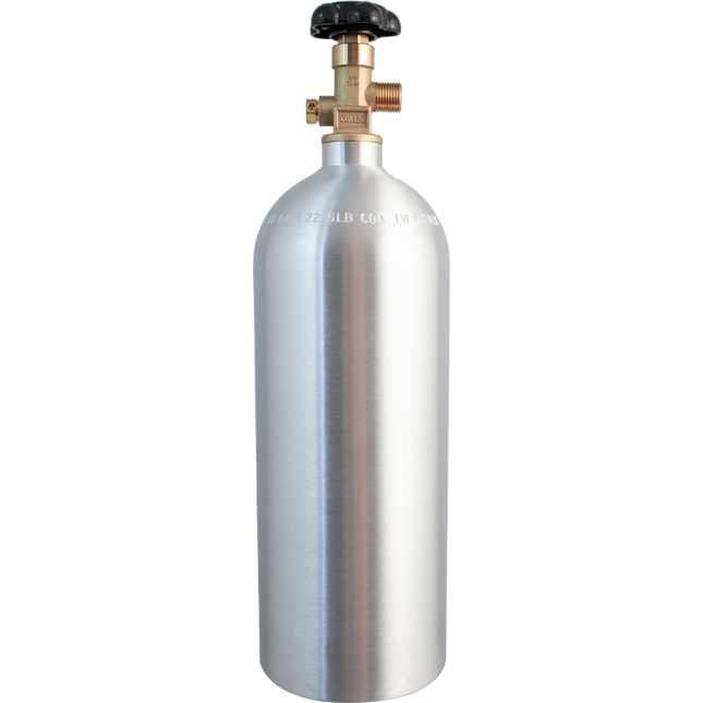 5 lb CO2 Tank | Premium Aluminum | New | CGA320 Valve | US DOT Approved