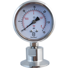 BrewBuilt - Stainless - 1.5 in. T.C. Pressure Gauge (0-30 psi)