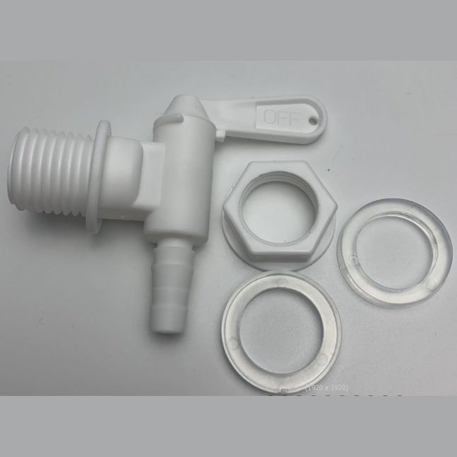 Plastic Spigot for Wide Mouth Carboys - Barbed for Tubing